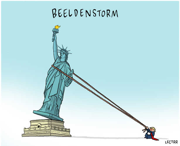 Beeldenstorm Trump